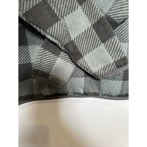 Ocean Coast Men's Medium Green Gray Black Plaid Quarter Zip Pullover Fleece - Picture 2 of 7